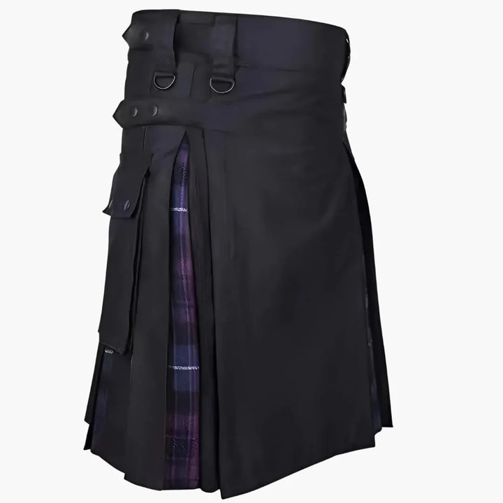 Damen Kiltrock mit Falten und asymmetrischem Saum | Oktoberfest 2025