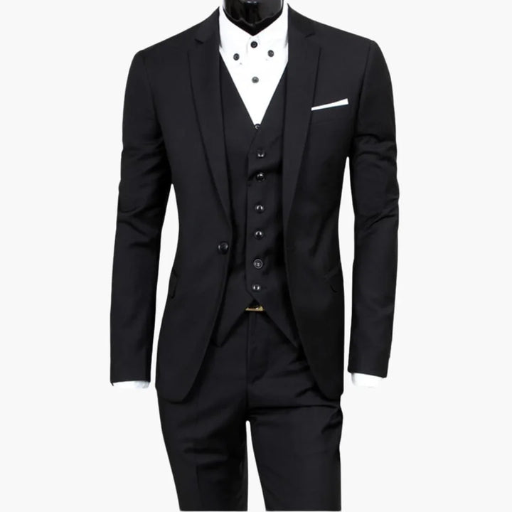 Dreiteiliger Slim Fit Anzug für Herren