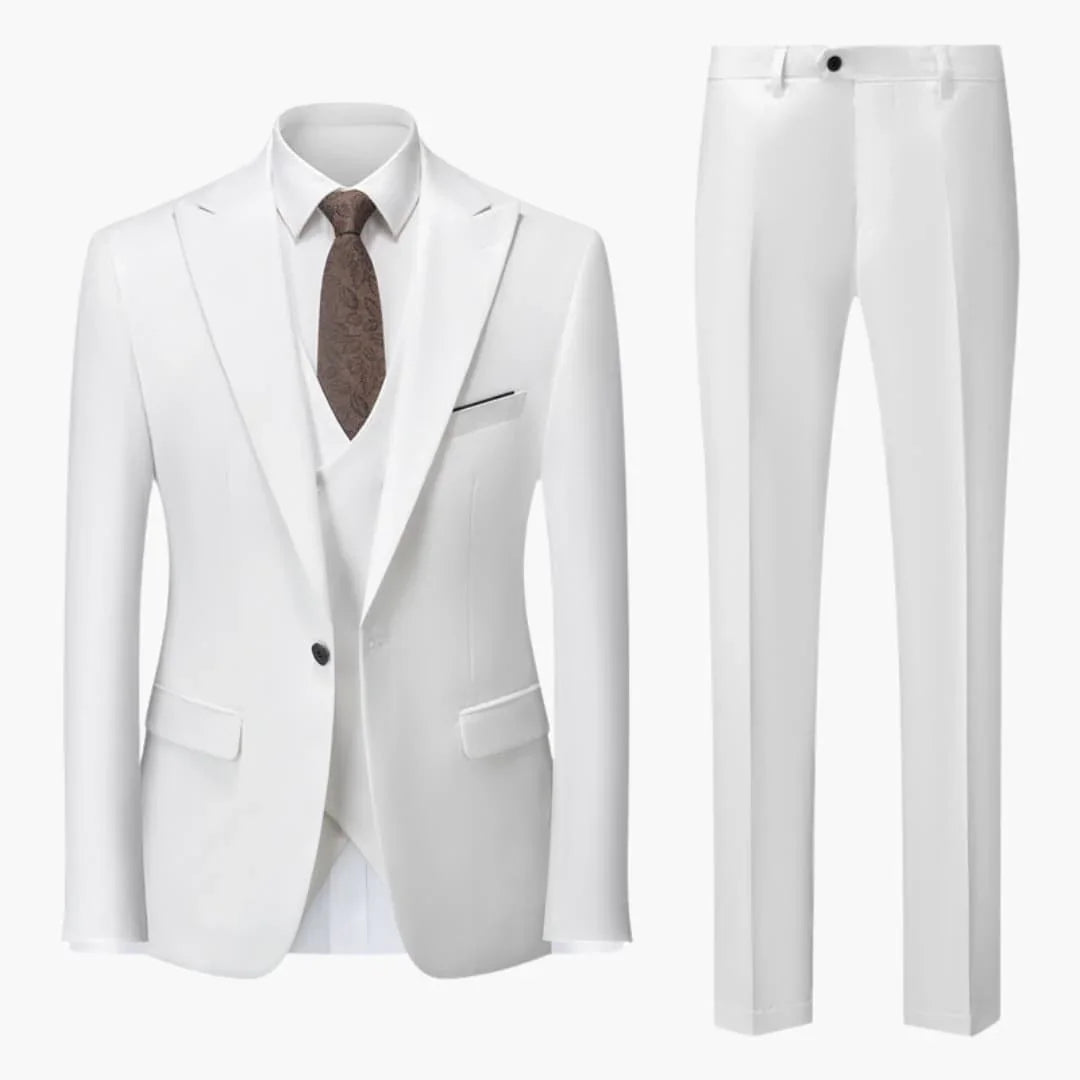 Dreiteiliger Slim-Fit Herrenanzug