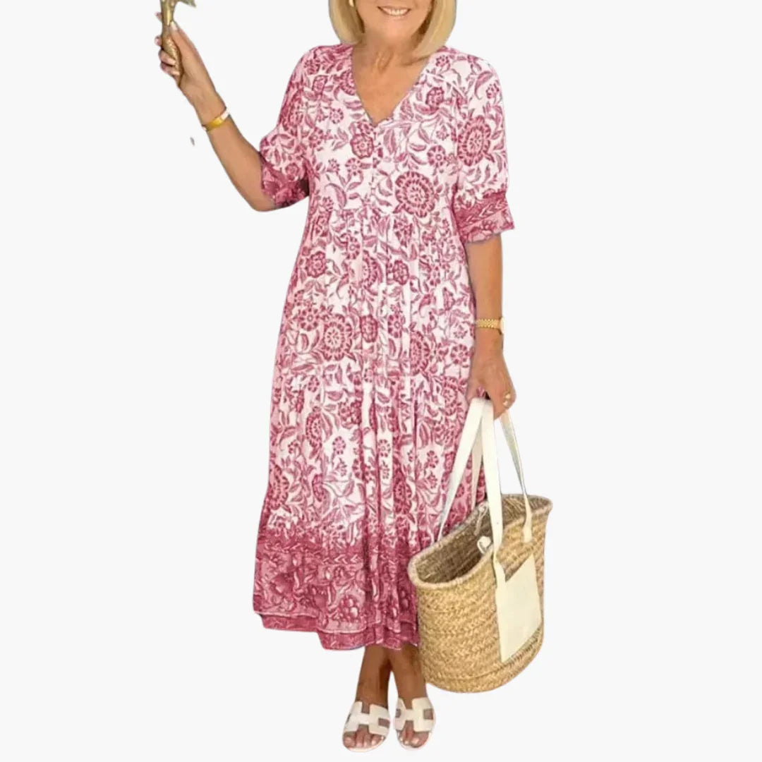 Lockerer Boho Kleid für Damen