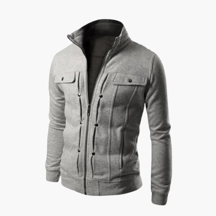 Gefütterte Zip-Jacke mit Taschen für Herren