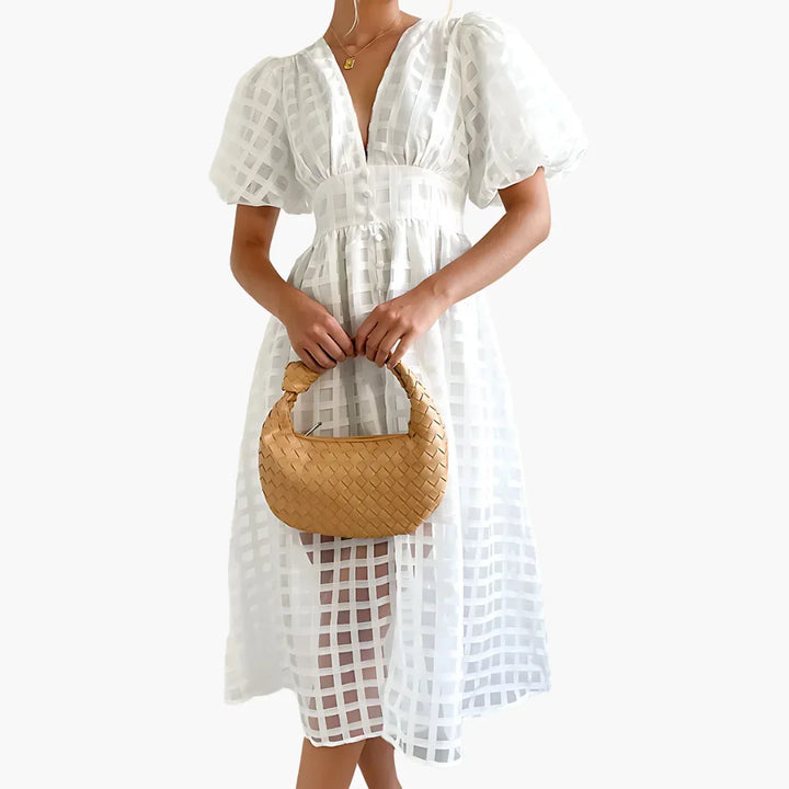 A Linie Midi Kleid für Damen - ModeMüller