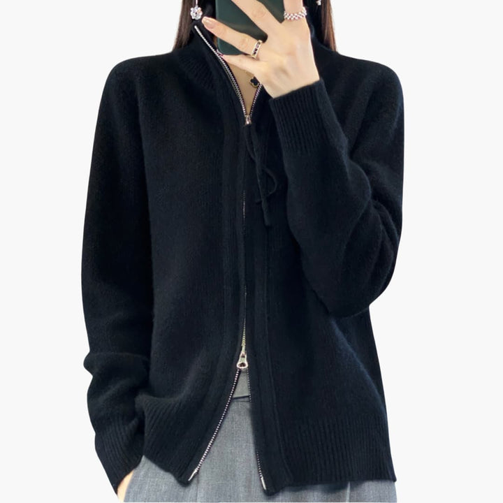 Luisa | Strickjacke mit Reißverschluss