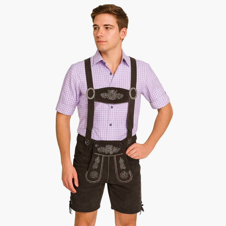 Herren Trachtenset mit kurzer Hose und Hemd | Oktoberfest 2025