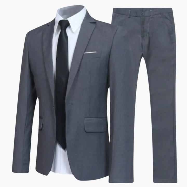 Zweiteiliger Slim Fit Anzug für Herren