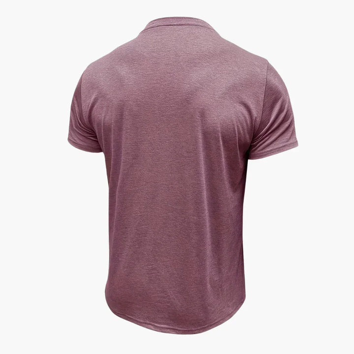 Henley T-Shirt mit Ziernähten für Herren