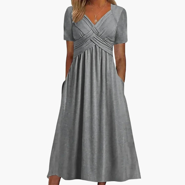 Figurfreundliches Midi Kleid für Damen