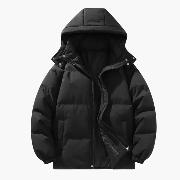 Herren Kapuzen-Steppjacke mit isolierter Füllung und Reißverschluss