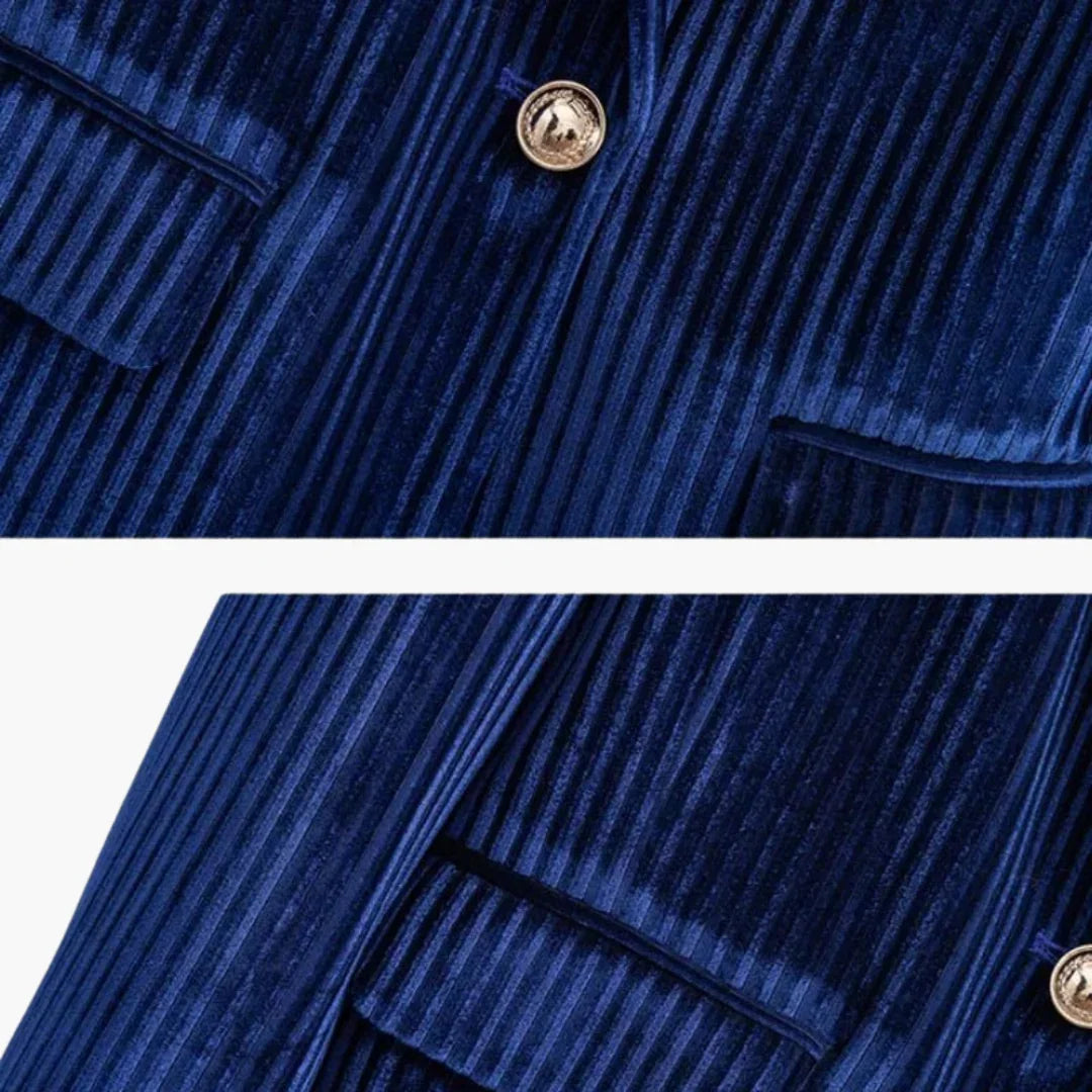 Cordblazer Retro Passform für Damen