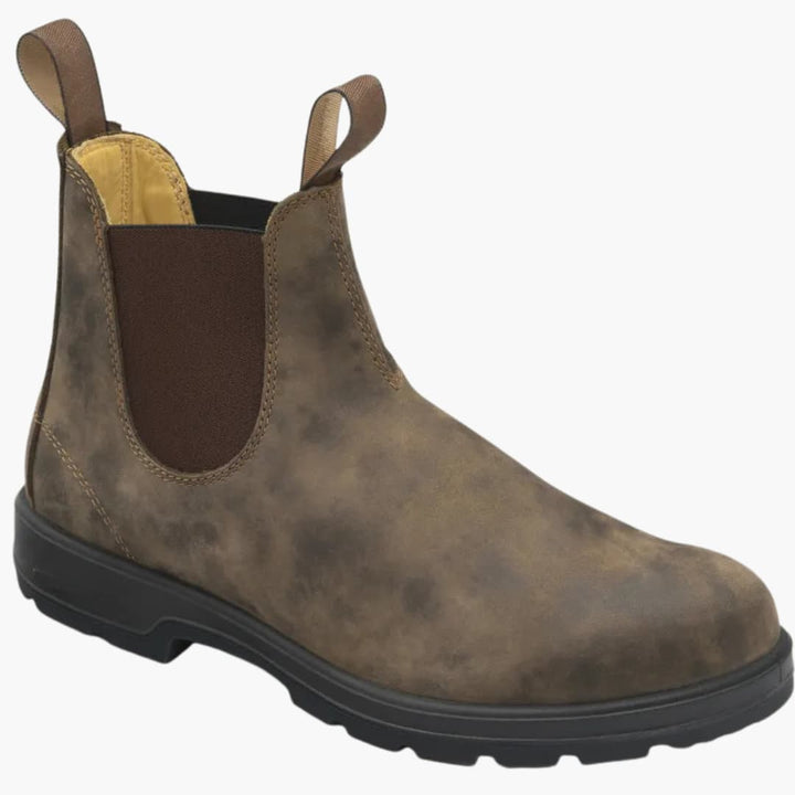 Herren Stiefeletten mit elastischen Einsätzen und Anziehlaschen