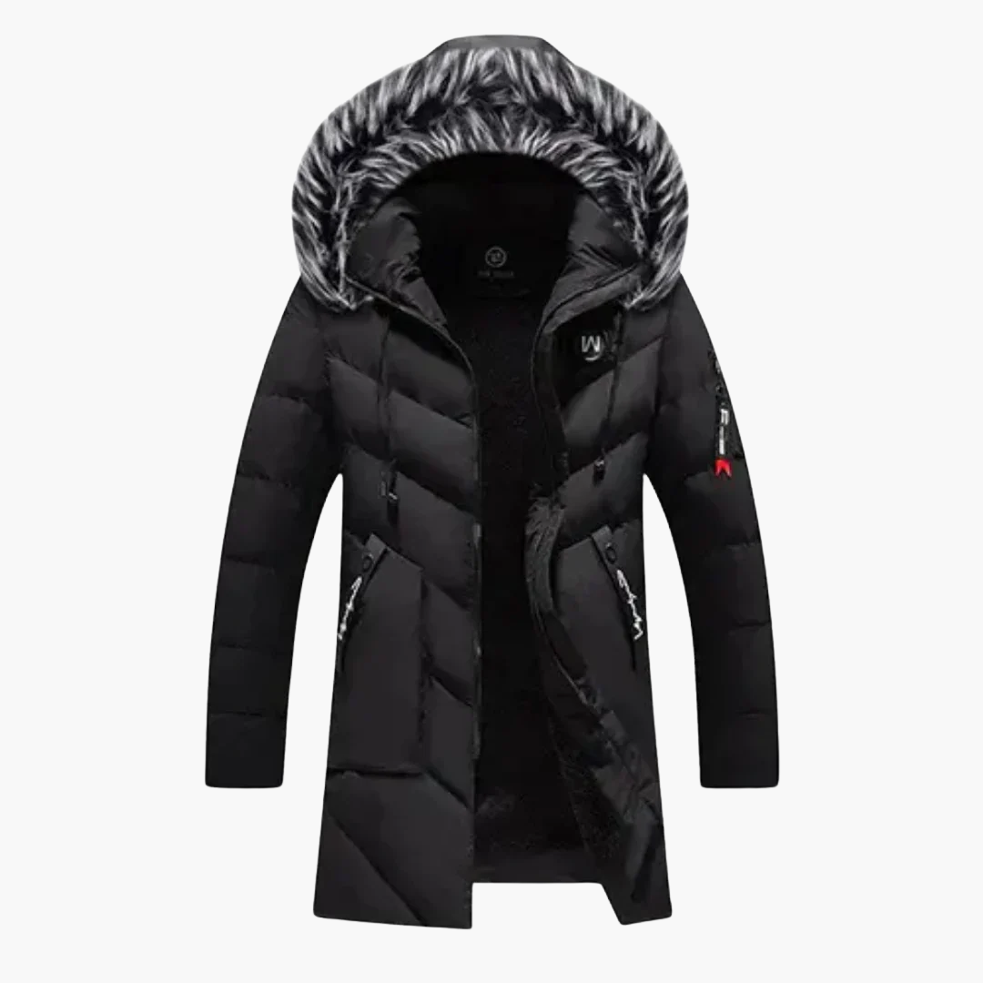 Herren Jacke mit Kapuze und gesteppter Oberfläche