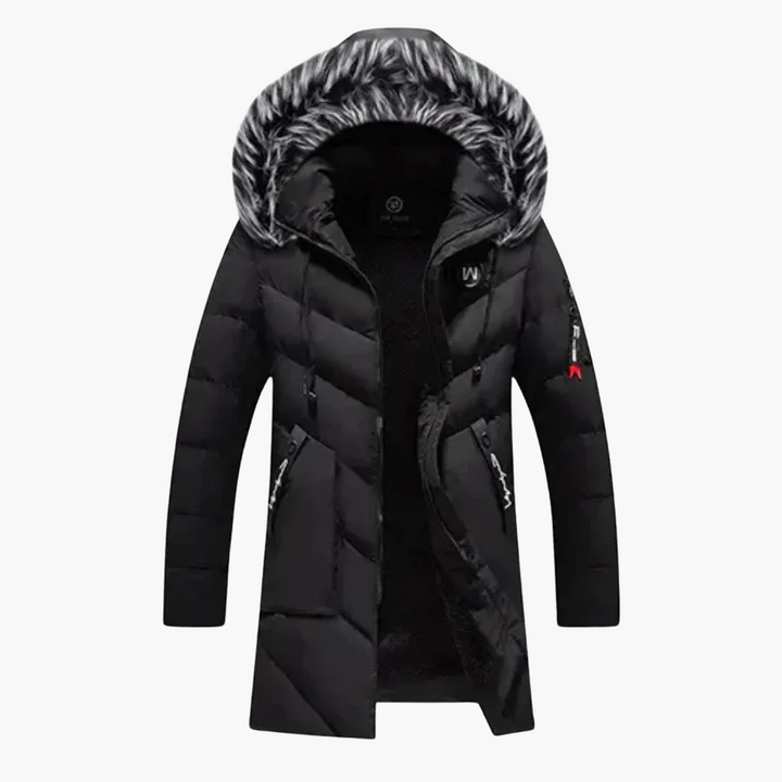Herren Jacke mit Kapuze und gesteppter Oberfläche