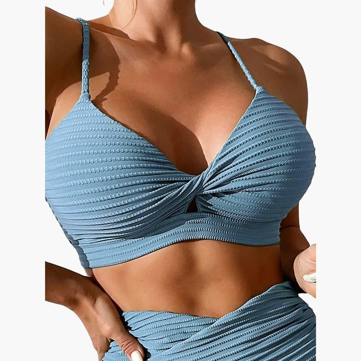 Leopardenmuster Bikini-Set für Damen