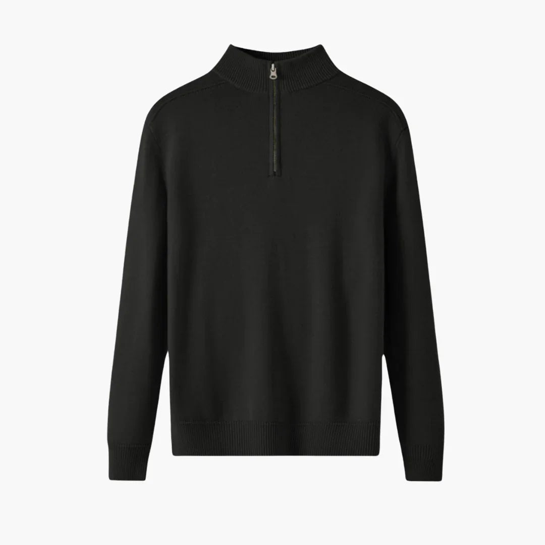 Halb Zip Strickpullover für Herren