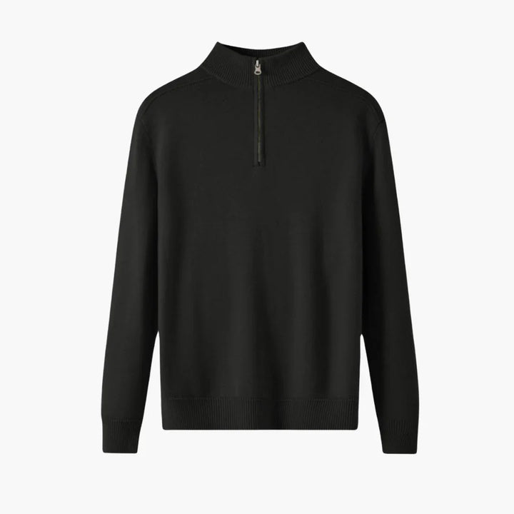 Halb Zip Strickpullover für Herren