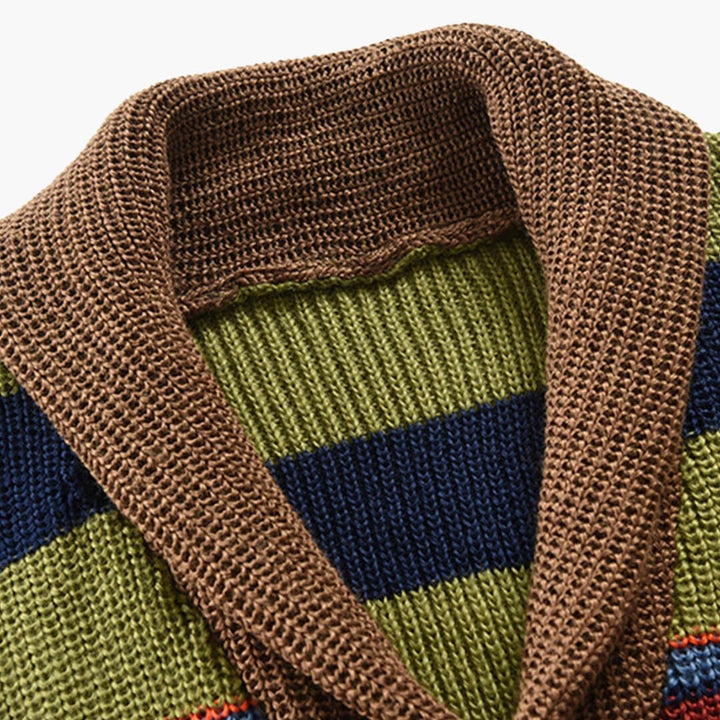 Ilias | Premium Farbiger Strickcardigan