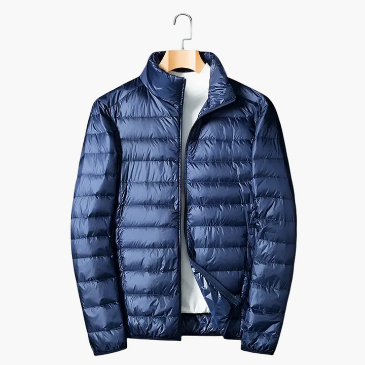 Herren Steppjacke mit Reißverschluss und Seitentaschen