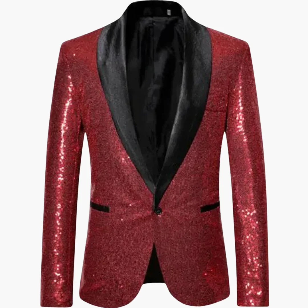 Festlicher Pailletten Anzugjacke für Herren