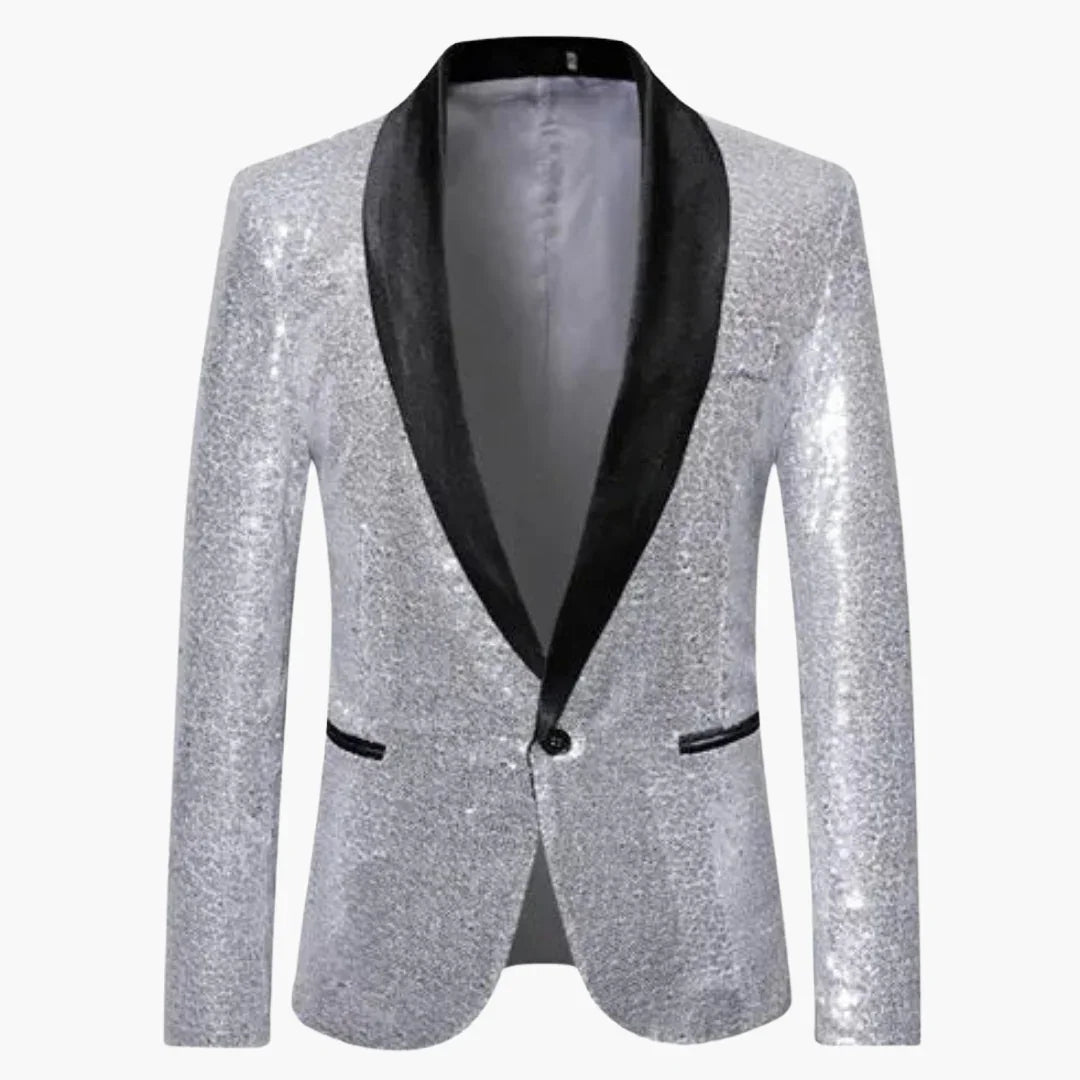 Festlicher Pailletten Anzugjacke für Herren