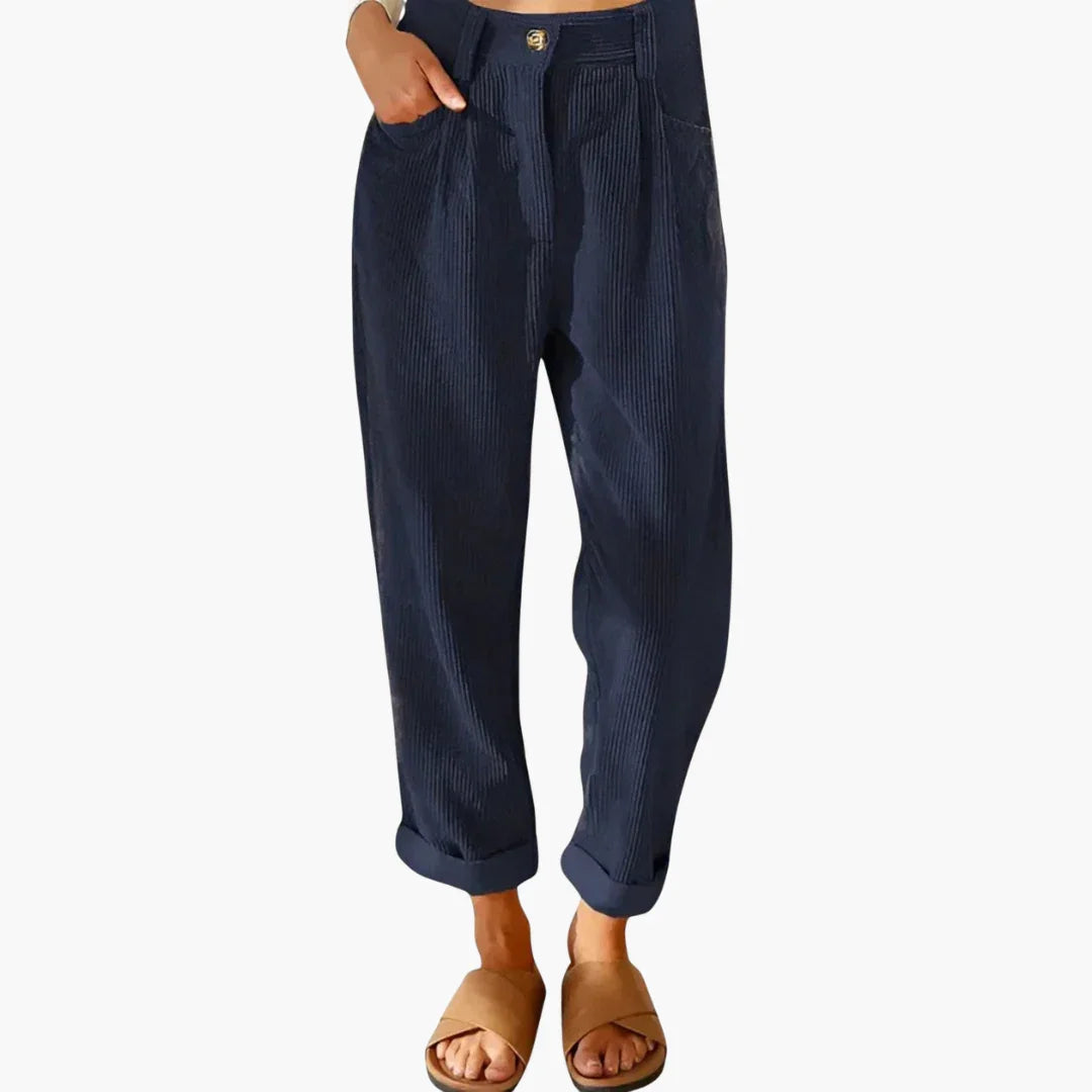 Strukturierte Cordhose für Damen