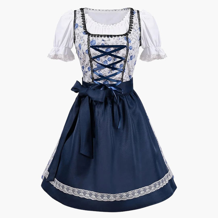 Dirndl Damen Kleid mit Spitzenärmeln und Schürze | Oktoberfest 2025