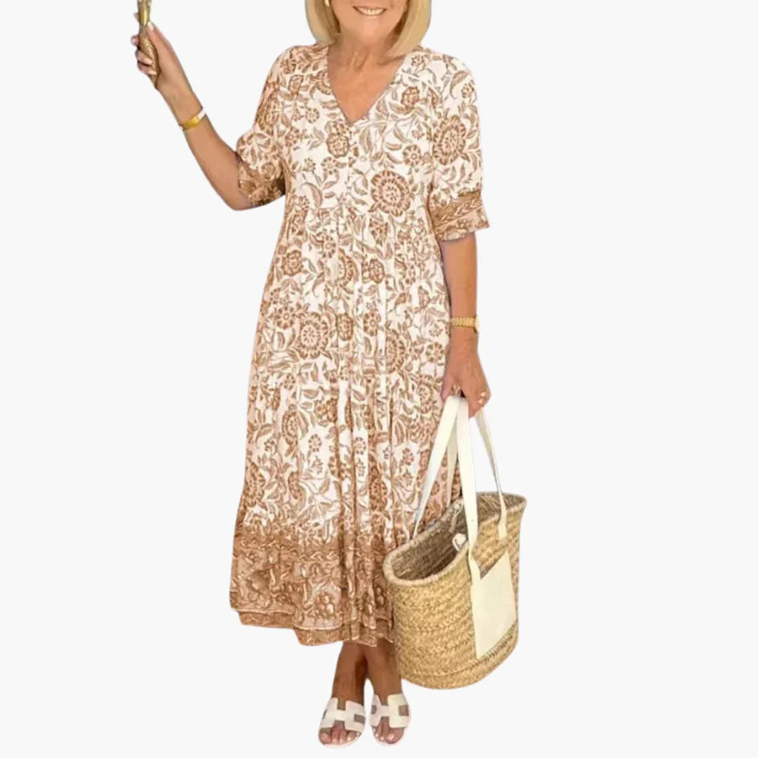 Lockerer Boho Kleid für Damen