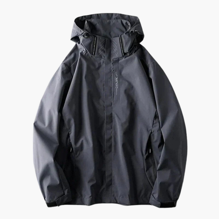 Herren Windjacke mit Kapuze und Reißverschluss