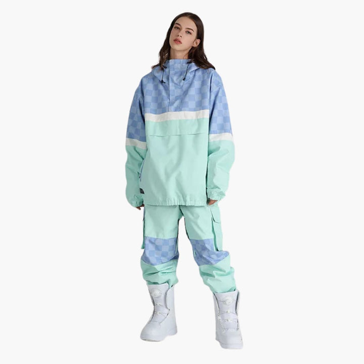 Damen Skianzug mit Kapuzenjacke und Cargohose