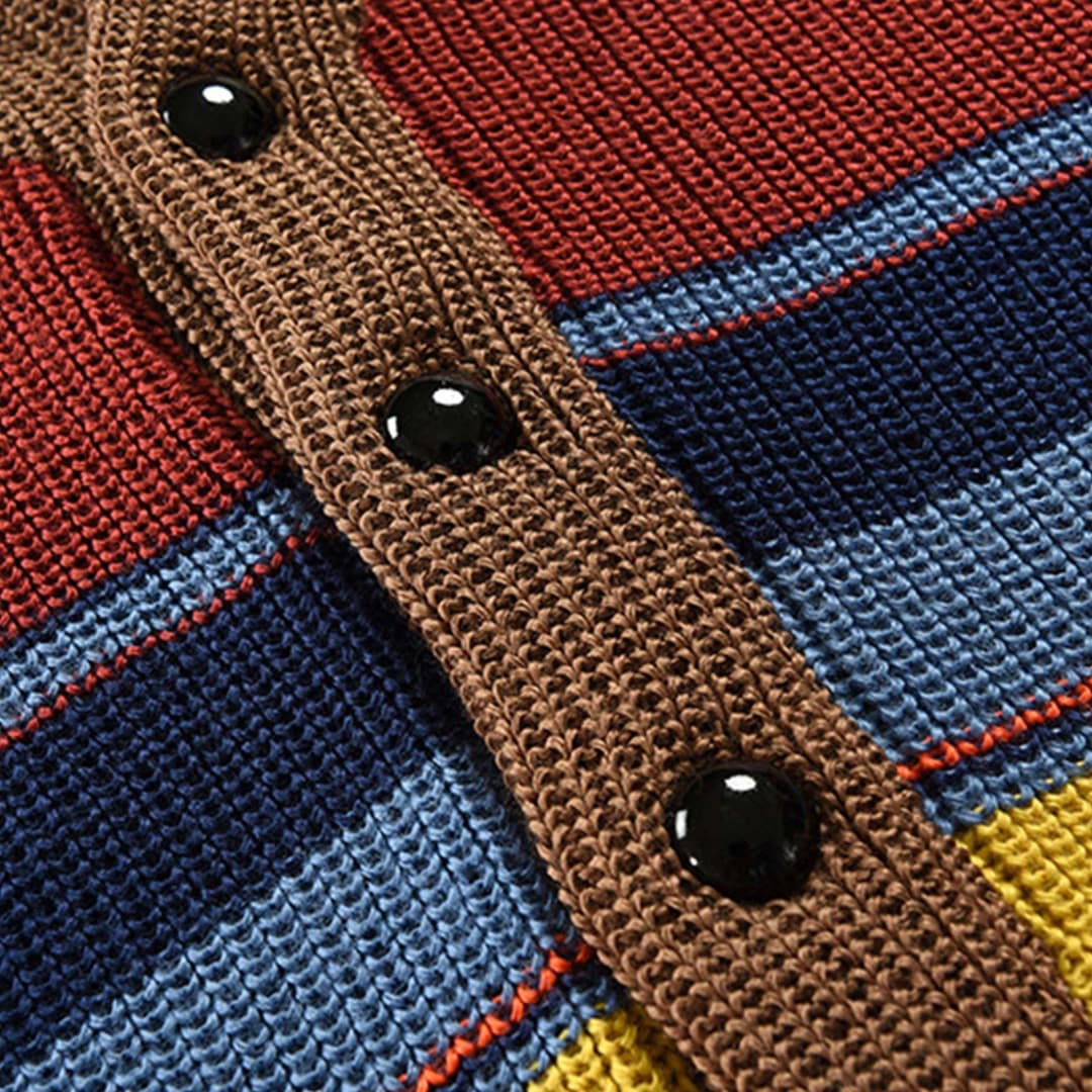 Ilias | Premium Farbiger Strickcardigan