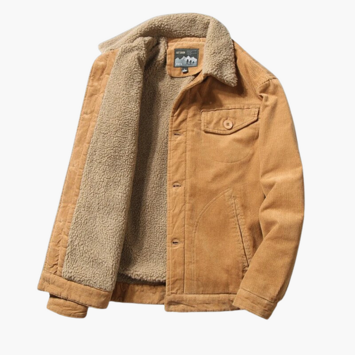 Männer Winterjacke mit Vintage Knöpfen