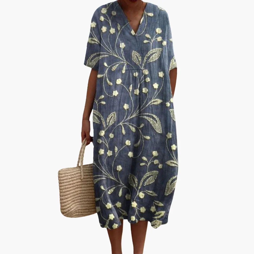 Blumenprint Kleid für Damen