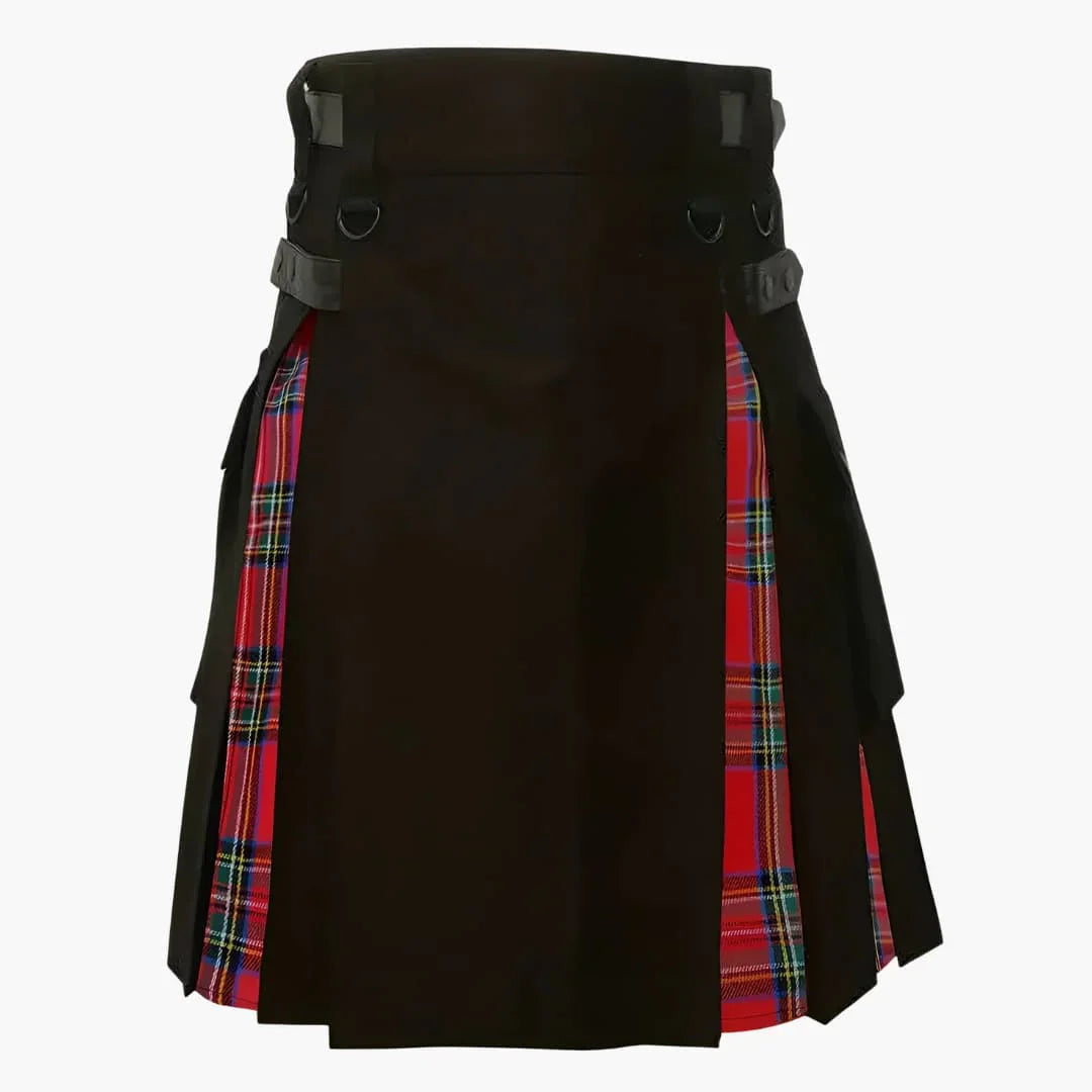 Damen Kiltrock mit Falten und asymmetrischem Saum | Oktoberfest 2025