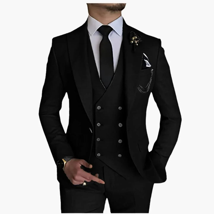 Slim Fit Dreiteiliger Anzug für Herren