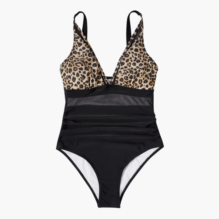 Mesh-Detail Badeanzug für Damen