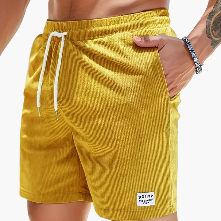 Kurze Cordhose mit Taschen für Herren