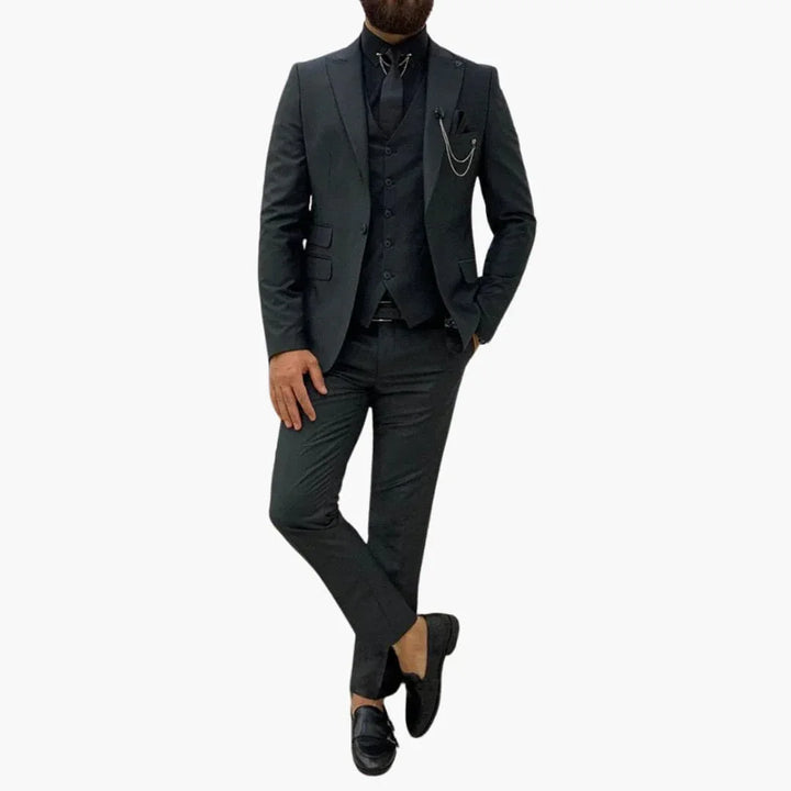 Slim Fit Abendanzug 3-teilig für Herren