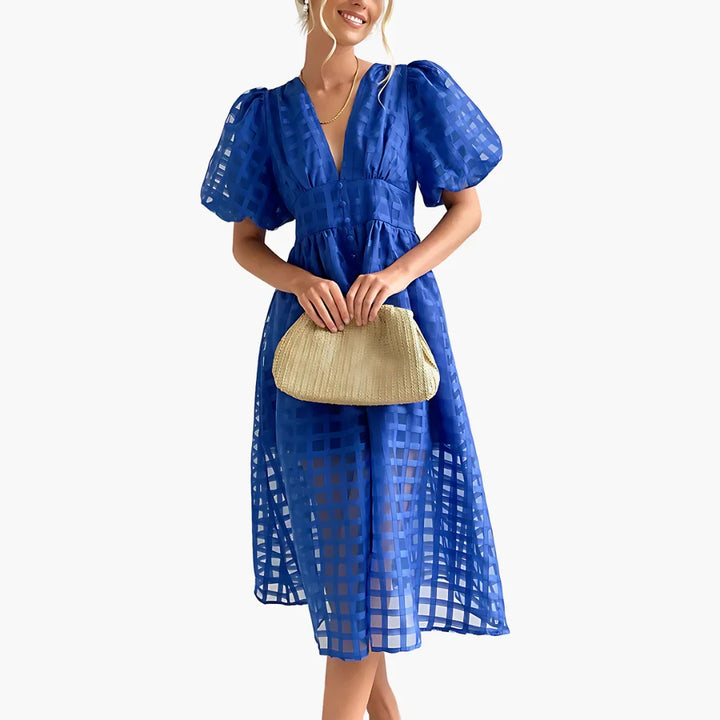 A Linie Midi Kleid für Damen - ModeMüller