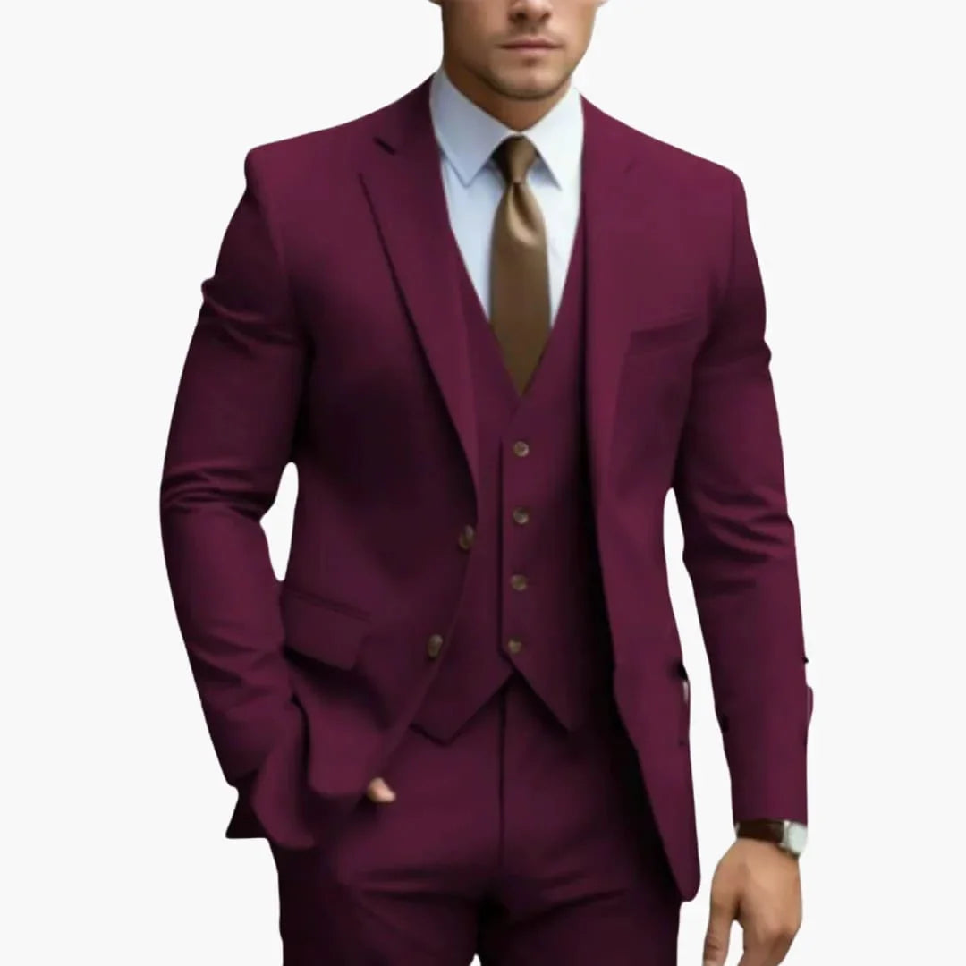 Eleganter Dreiteiler Anzug für Herren