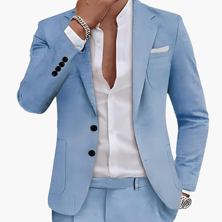 Zweiknopf Slim Fit Anzug für Herren