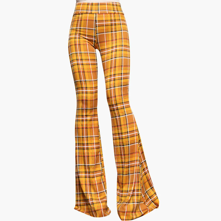 Leopardenmuster Bootcut Hose für Damen