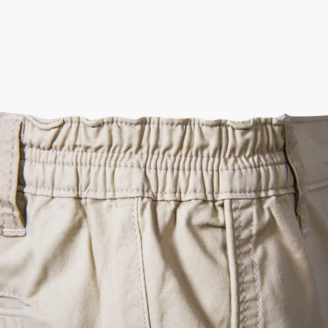 Bundfalten Shorts mit Umschlag für Herren