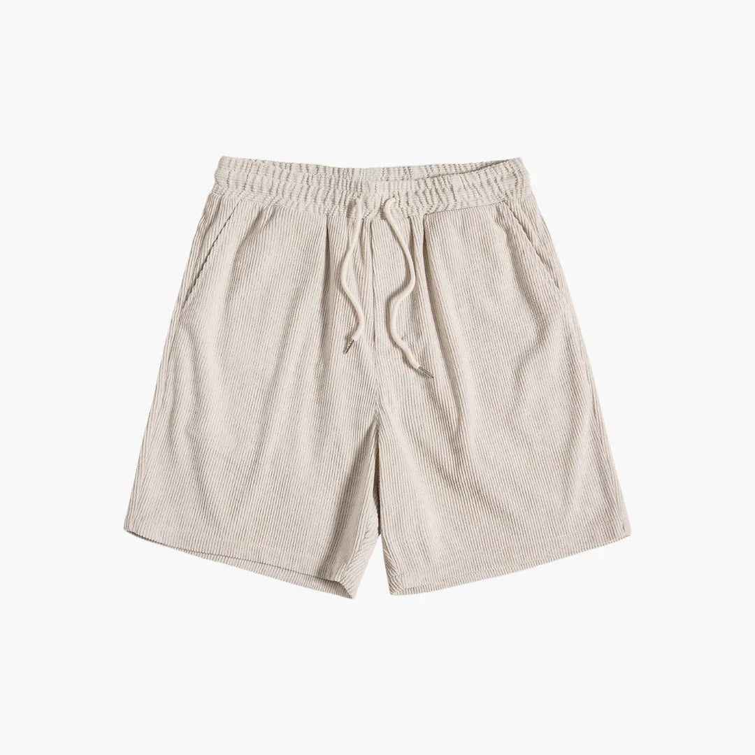 Cord-Shorts Set mit Kurzarmhemd für Herren