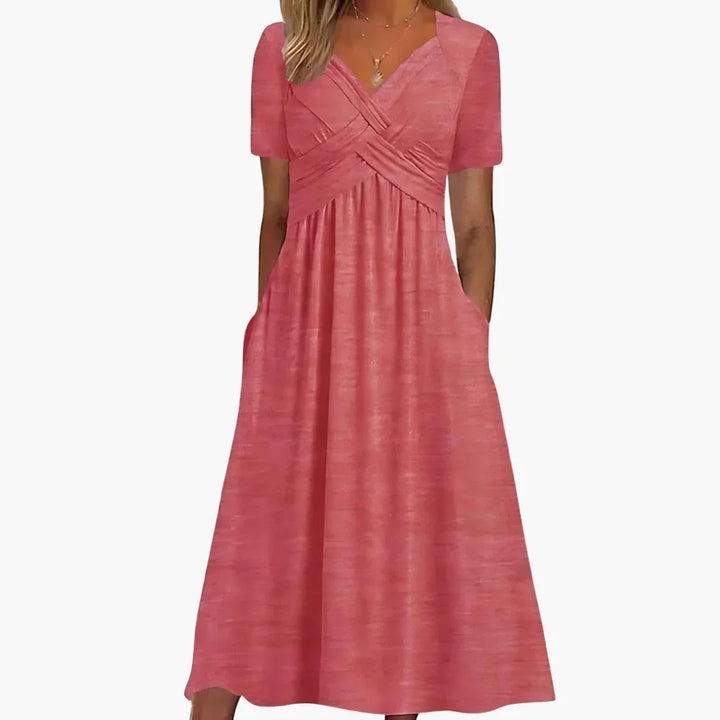 Figurfreundliches Midi Kleid für Damen