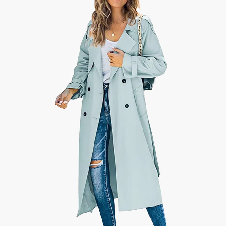 Damen Trenchcoat und Fronttaschen