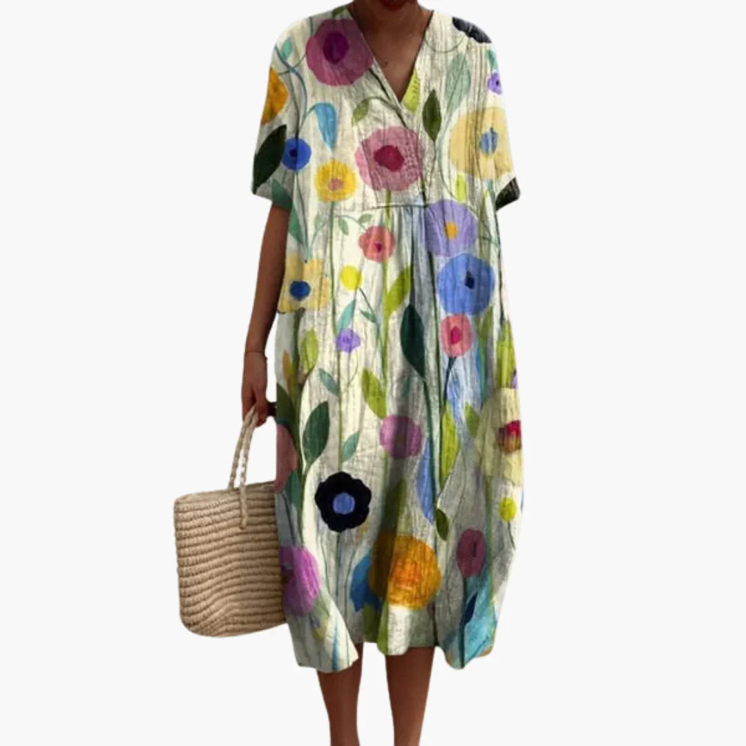 Blumenprint Kleid für Damen