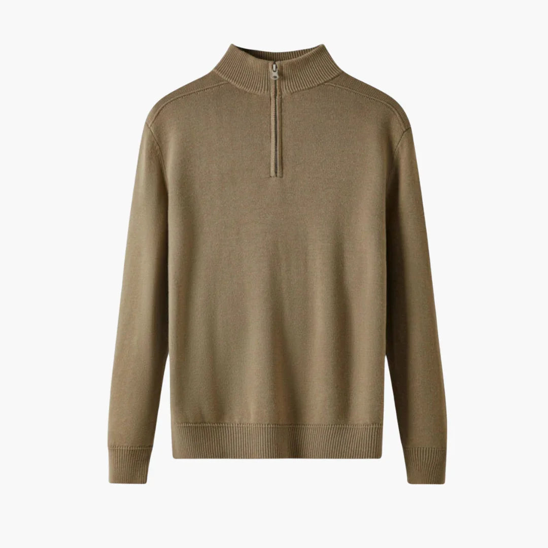 Halb Zip Strickpullover für Herren