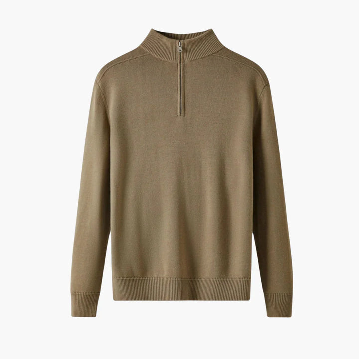 Halb Zip Strickpullover für Herren