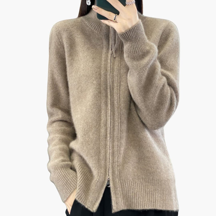 Luisa | Strickjacke mit Reißverschluss