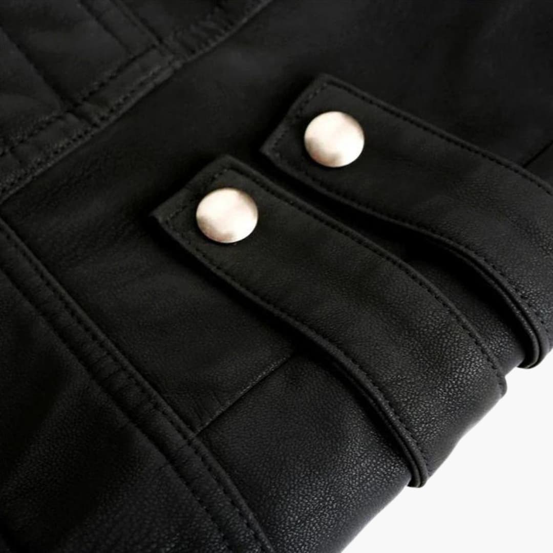 Herren-Zip-Jacke mit gesteppten Ärmeln und Kontraststreifen