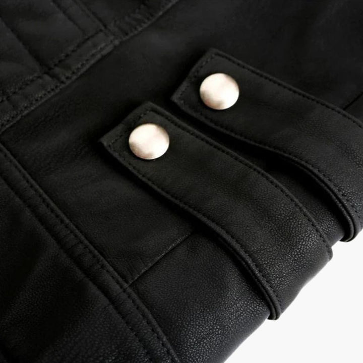 Herren-Zip-Jacke mit gesteppten Ärmeln und Kontraststreifen